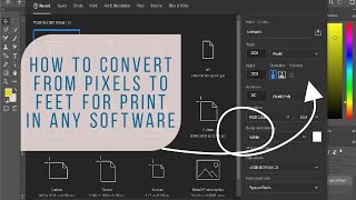 How To Convert Unit From Pixel To Feet || Photoshop || Corel Draw || Pixellab || Canva