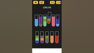 water sort puzzle level 512
