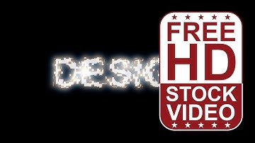 Free Stock Videos - text design tiles effect