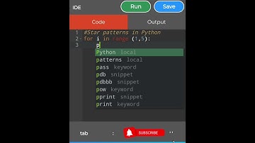 How to Print Star Pattern in Python# Short