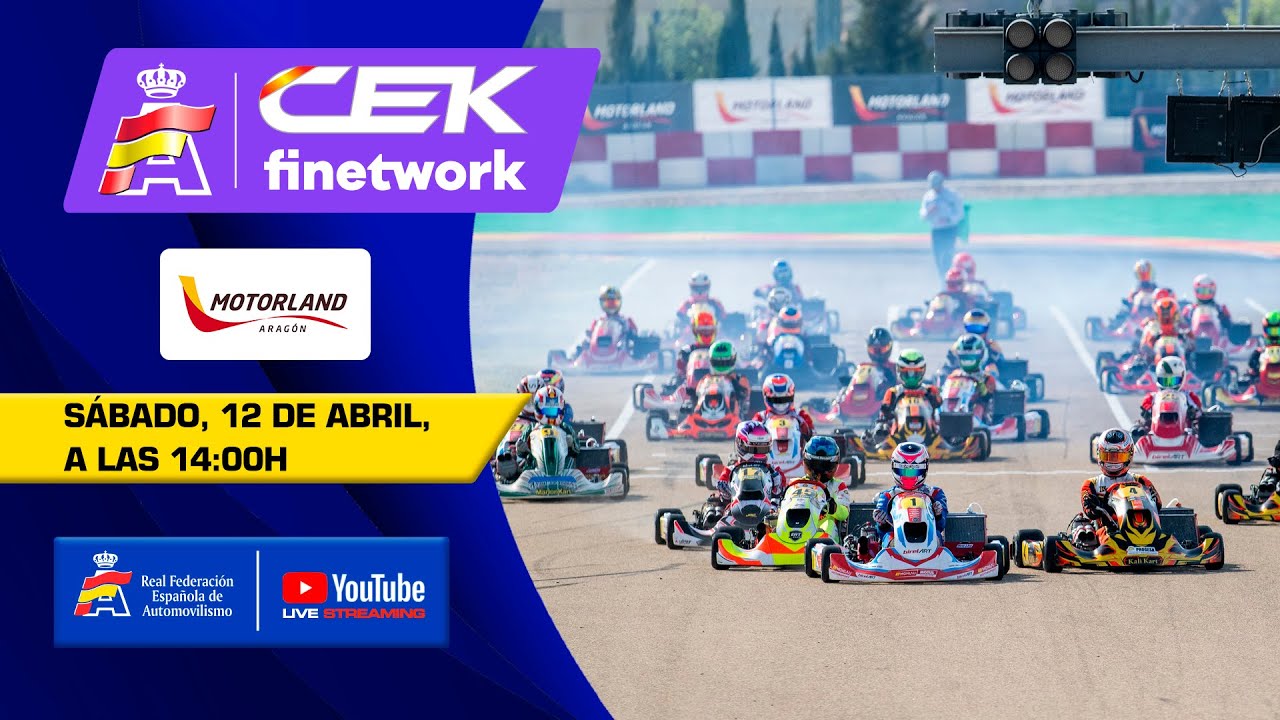En directo: Karting #CEKFinetwork – MotorLand Aragón 2025 | Sábado