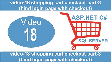 shopping cart checkout part 3 bind login page with checkout