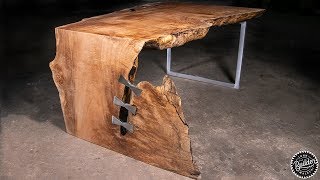 Live Edge Waterfall Coffee Table | Woodworking How-To
