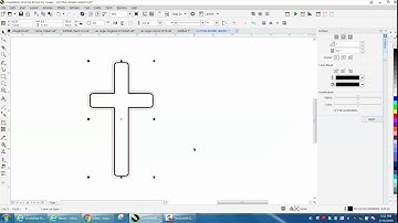 Corel Draw Tips & Tricks Cross with a Engraved line on the inside