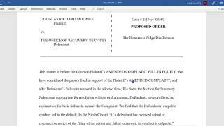 Proposed Order