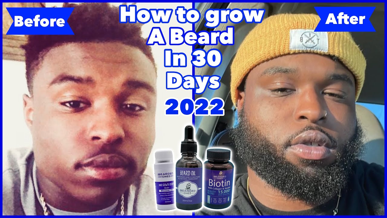 TIPS ON HOW TO GROW A BEARD IN 30 DAYS (Best Products To Use) YouTube