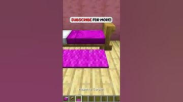 Minecraft Simple Bed Tutorial #shorts