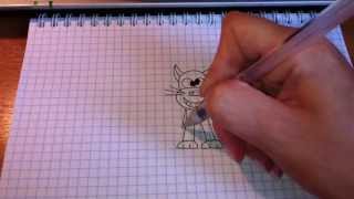 Простые рисунки #45. Сумасшедший кот / Crazy cat Простые рисунки #45. Сумасшедший кот / Crazy cat
