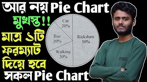 Pie Chart writing | Pie-Chart writing format | Pie Chart lekhar niyom | Multiple Pie Chart System
