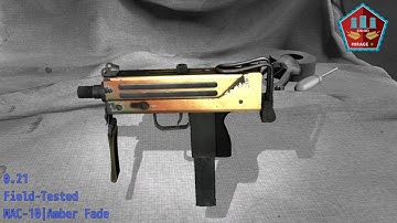MAC 10  Amber Fade Wear/Float