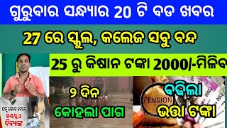 Naveen patnaik new scheme in odisha||today evening news||Govt Announced BIG News