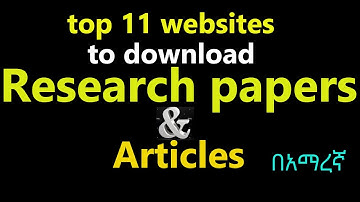 To 11 websites to download research papers and thesis as well as articles freely| top 11 websites|