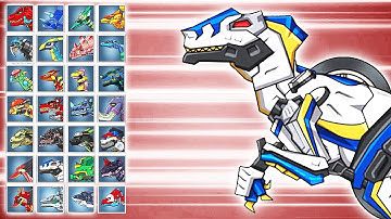 Dino Robot Battle Arena: Velociraptor Cops (Assembly + Fights) | Eftsei Gaming