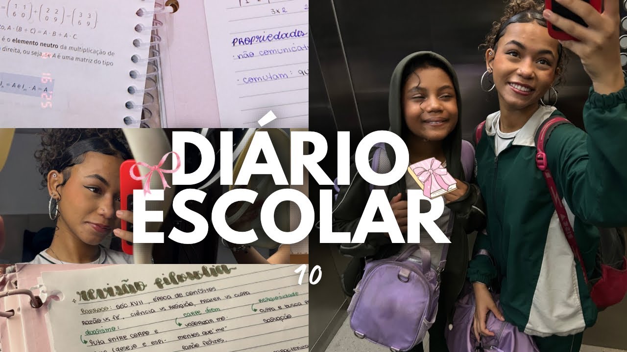 ESTUDAR PARA PROVA + MAKEUP 📚✨ | DIÁRIO  ESCOLAR 10 | Bia Amaral |VLOG COMPLETO