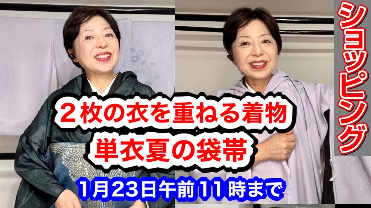 5月、6月、9月を楽しむ無双（紗あわせ）訪問着 百合に露草 藤地