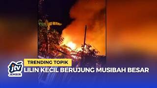 Suspected to Have Started from a Candle, Three Houses in Probolinggo Burned to the Ground