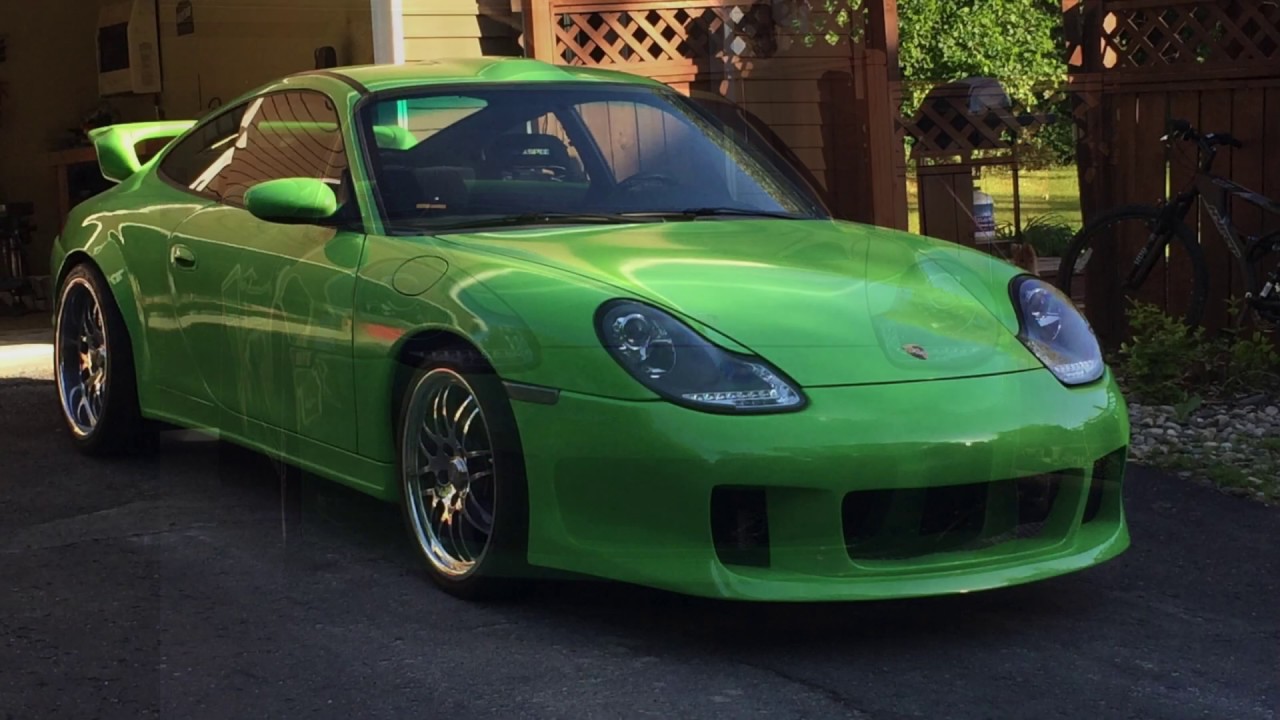 porsche, 996, custom, sideskirts, roof scoop, exhaust, build, built, bumper...