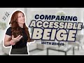 Comparing accessible beige with similar colors