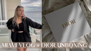 MIAMI VLOG + NEW DIOR BAG UNBOXING! 🤍 ** FINALLY ADDED IT TO MY COLLECTION ** (IT'S STUNNING 😍)