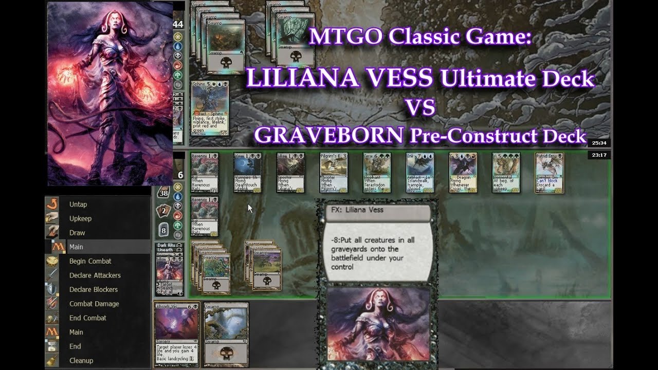 MTGO Liliana Vess Ultimate Ability Deck Design Win Vs Graveborn Deck mtgo-liliana-vess-ultimate-ability-deck-design-win-vs-graveborn-deck