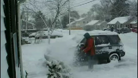 New Troybilt Storm nicknamed "BERTHA" hard at work...