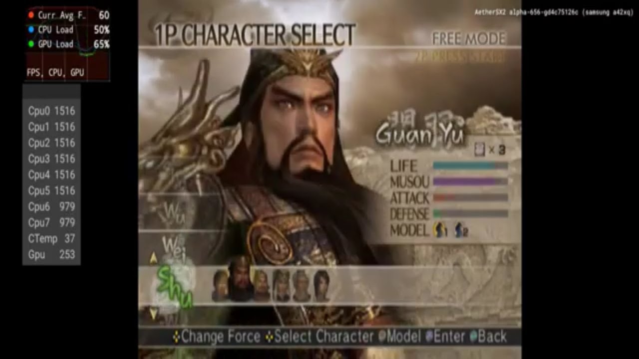 AetherSX2 Test - Snapdragon 750G | Dynasty Warriors 5 | Galaxy A42 5G