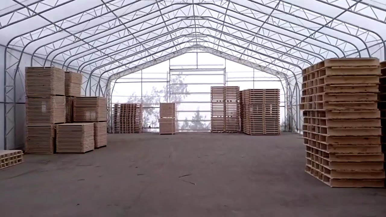 30 foot, 40 foot, 50 foot large PVC storage tent fabric shelter structures warehouse tent buildings