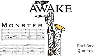 Bari Sax Quartet Monster Skillet Monster