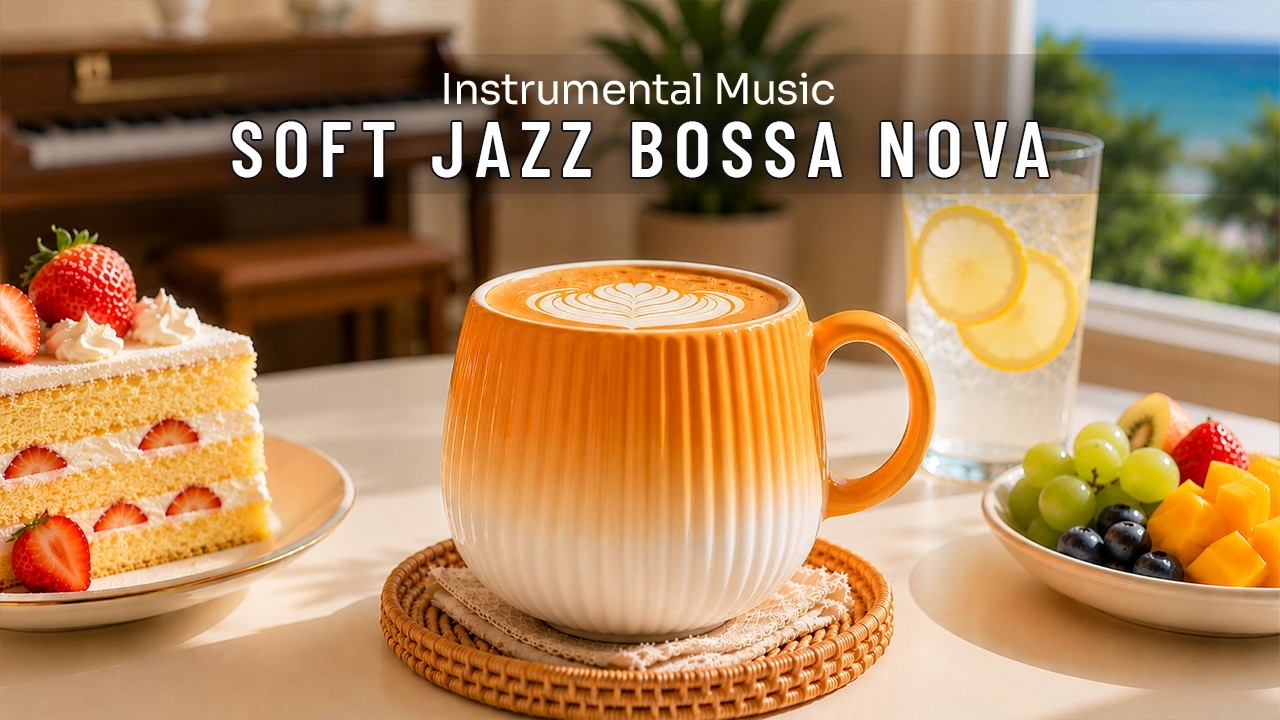 Sweet Morning Jazz ☕ Relaxing Bossa Nova Cafe Music for Work & Stress ...