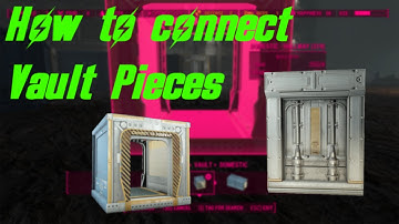 Fallout 4 Vault Tec DLC How To Connect Vault Doors To Common Rooms