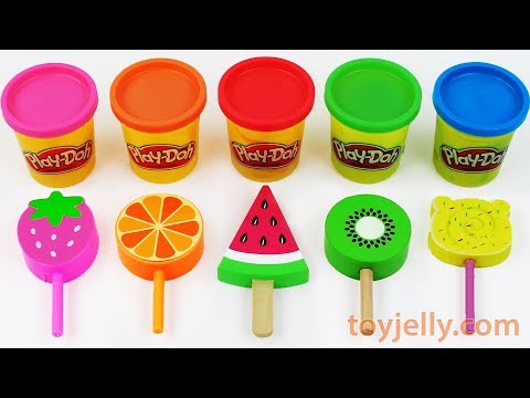 Toy Ice Cream Play Doh Popsicles Learn Colors Baby Toys for Toddlers Kids Kinder Sursrise Eggs