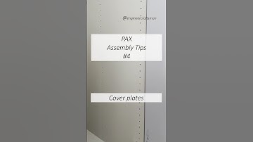 Ikea PAX Assembly Tips - 4 / Cover Plates #ikea #ikeapax #paxassembly #ikeaassemblytips