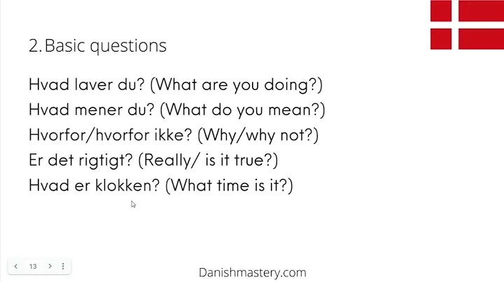 Basic Danish: Self-introduction And Basic Phrases!