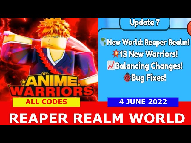 NEW UPDATE CODES [UPD6+3x] ALL CODES! Anime Warriors Simulator ROBLOX