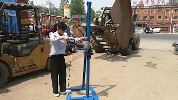 Hand manual small water bore well drilling rig