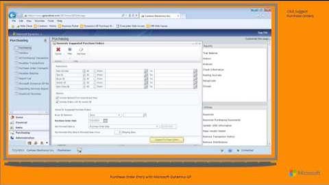 Purchase Order in Microsoft Dynamics GP