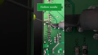 Desoldering multiple pins without damaging the pads, hollow needles can help you do it easily