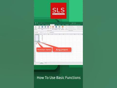 Excel How To Use Basic Functions #shorts - YouTube