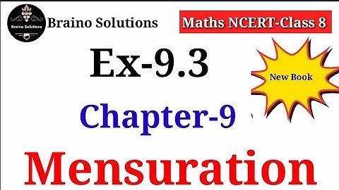 Ex.9.3 Chapter:9 Mensuration I Ncert Maths Class 8 I Cbse.