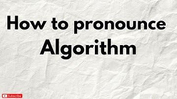 How to pronounce ALGORITHM in English.