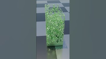 Blender fluid sim 15 #blender #fluidsim #satisfying  #shorts #short