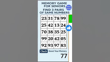 Brain Challenge for Seniors: Can You Beat the Number Game? #braintraining