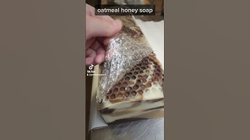 oatmeal honey soap. peelin off that bubble wrap 😊
