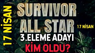 17 Ni̇san Eleme Adayi Ki̇m Oldu? Survivor 81. Bölüm Üçüncü Eleme Adayi