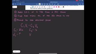 BACE Practice Problem 6 — Step-by-Step Dilution Formula Walkthrough