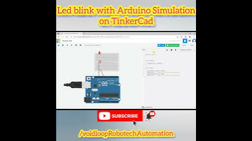 led blink with Arduino Simulation on TinkerCad #shorts #demo