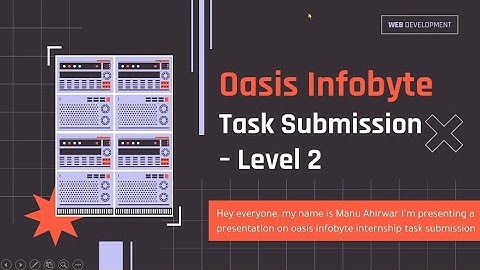 Oasis Infobyte Task Submission - Level 2 #oasisinfobyte #internship #OIBSIP