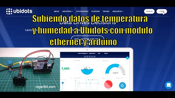 🌡️ Subiendo datos de temperatura y humedad a Ubidots con módulo ethernet y arduino