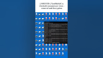 || SOLVED || #XznShirkiCry (.locked) #ransomware #virus - #removal #and #decryption #shorts