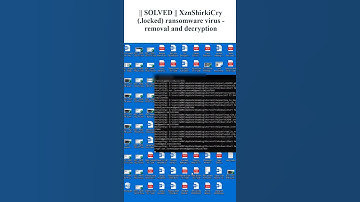 || SOLVED || #XznShirkiCry (.locked) #ransomware #virus - #removal #and #decryption #shorts